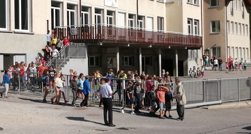 exercice incendie-17 sept 2019 mise en sécurité