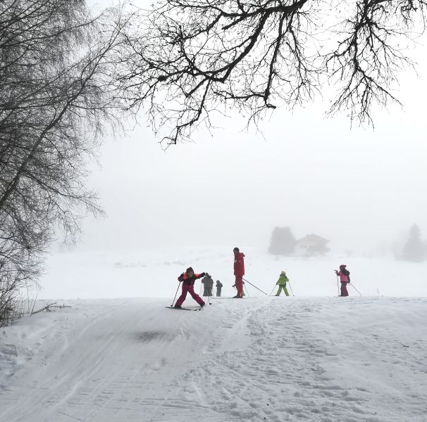 ski de fond primaire- école privée Notre Dame – Bellevaux – 2020 chasse neige en ski de fond (CP-CE1)