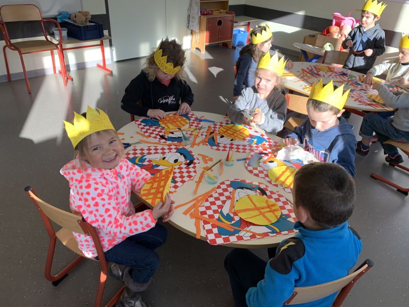 travail sur le theme de la galette – école privée Notre-Dame (Bellevaux)