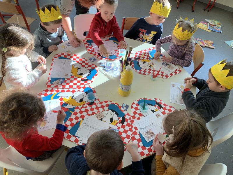 travail sur le theme de la galette – école privée Notre-Dame (Bellevaux)